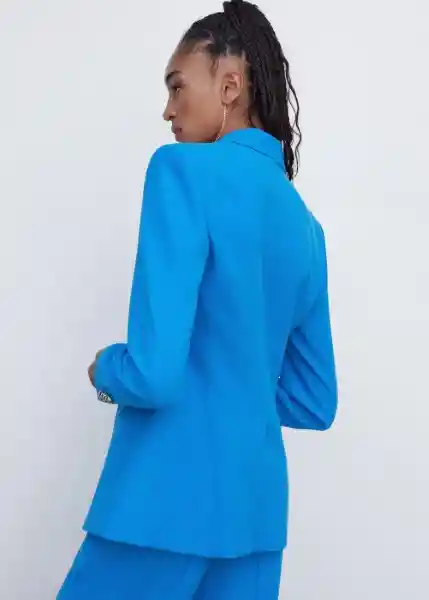 Blazer Americana Minister Celeste Talla XL Mujer Mango