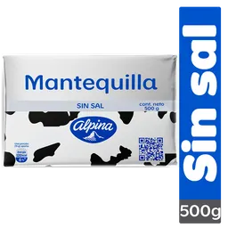 Mantequilla Alpina Sin Sal 500 g