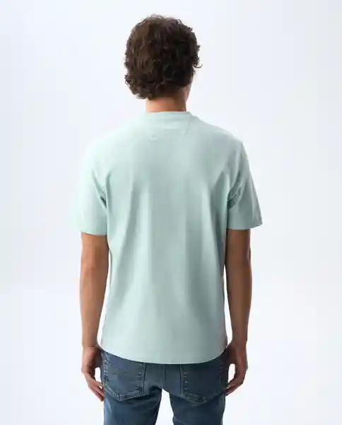 Camiseta Hombre Azul Talla L 841G003_AZU134405 Americanino