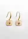 Pendientes Jade Oro Talla 99 Mujer Mango