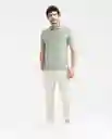 Camiseta Polo Clasic Verde Velado Medio L Chevignon