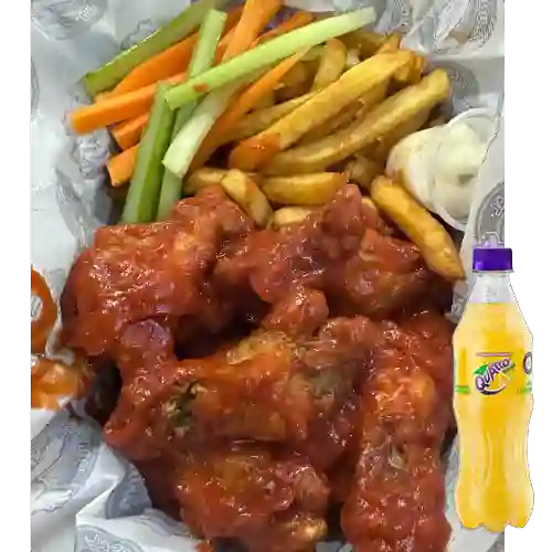 Combo Wings X 8 + Quatro Original 400ML