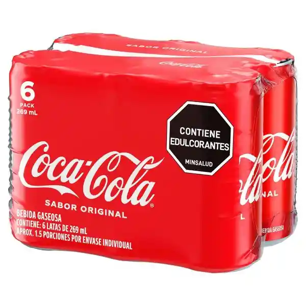 Gaseosa Coca-Cola Sabor Original 269Ml X 6 Unds