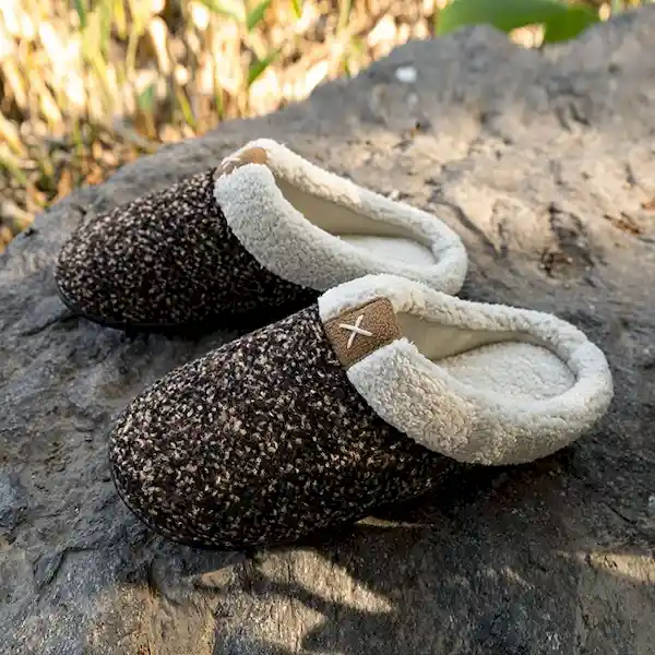 Inkanta Pantuflas Fauxwool Hombre Café L
