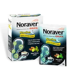 Noraver Gripa Noche (500 mg / 25 mg / 10 mg)