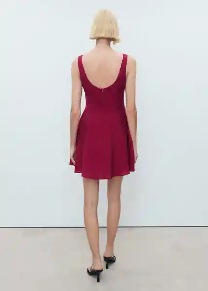 Vestido Sea2 Rojo Talla S Mujer Mango
