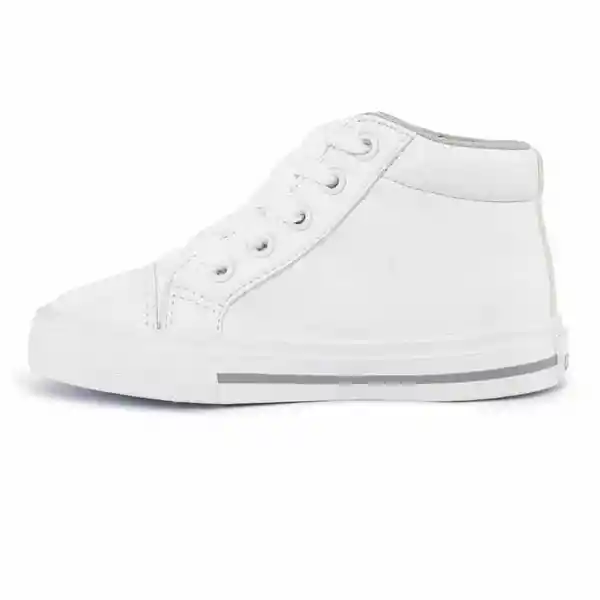 Los Gomosos Tenis Escolar Capra Alto Unisex Blanco Talla 21