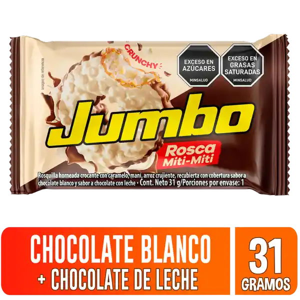 Jumbo Rosca Miti-miti con Chocolate Blanco y Leche