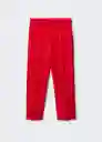 Pantalón Boreal Rojo Talla 36 Mujer Mango