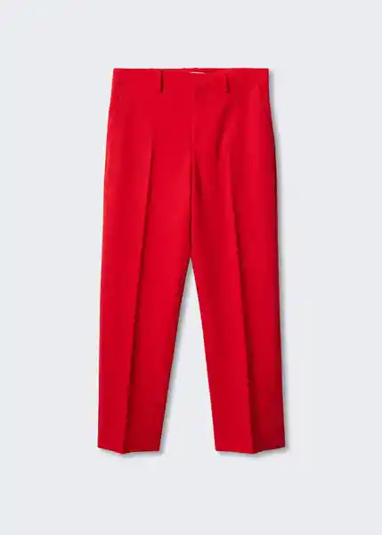 Pantalón Boreal Rojo Talla 36 Mujer Mango