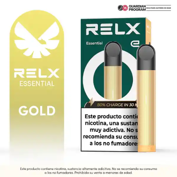 Relx Vapeador Dispositivo Recargable Essential Dorado