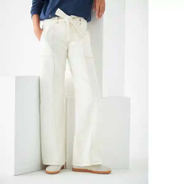 Pantalón Blaco Talla 4 114001 631F002 Esprit