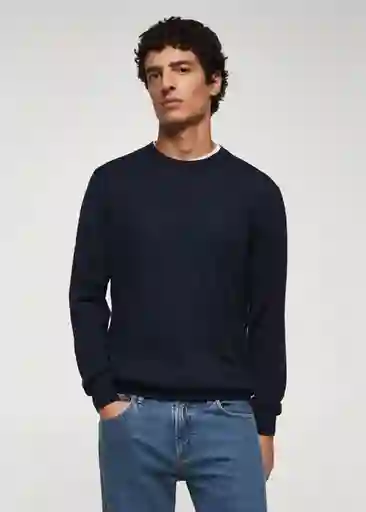 Saco Jersey Willy Navy Talla XL Hombre Mango
