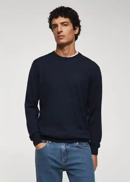 Saco Jersey Willy Navy Talla XL Hombre Mango