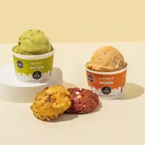 2 Helados potecito + 2 galletas