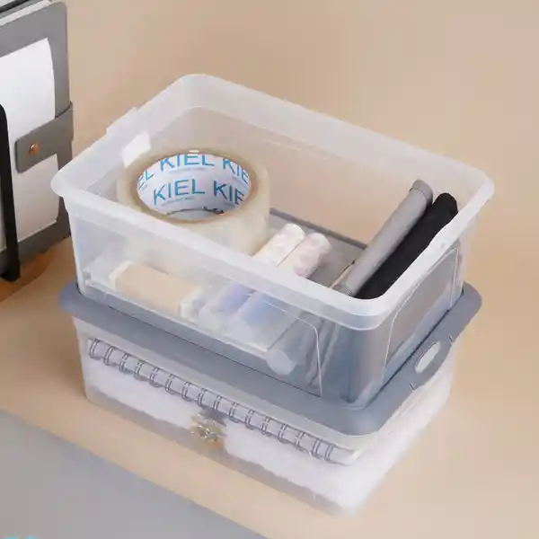 Organizador Almacenamiento Serie Silver Gray Gris Claro Miniso