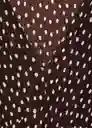 Vestido Pomi Marrón Talla M Mujer Mango