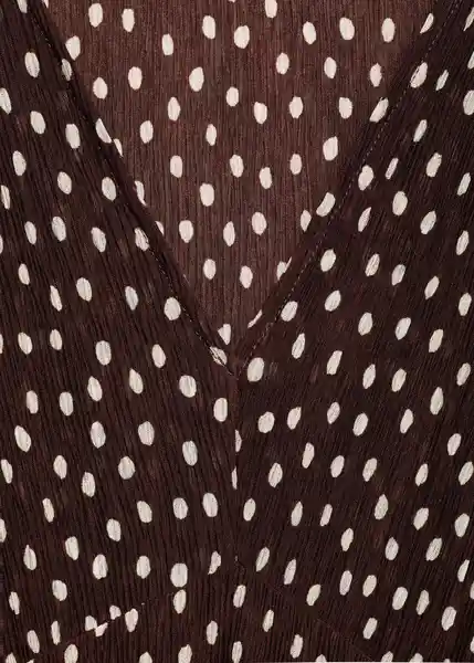 Vestido Pomi Marrón Talla M Mujer Mango
