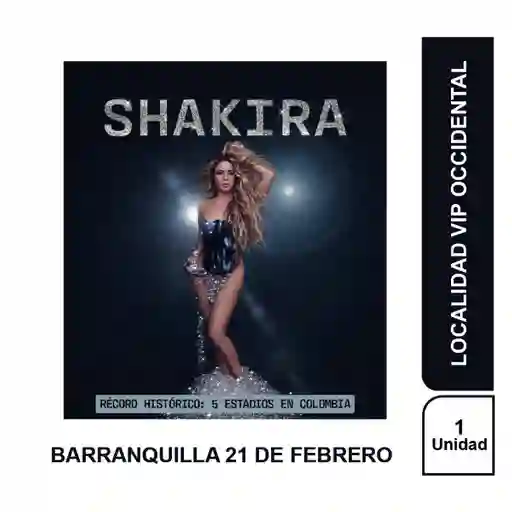 Concierto Shakira Barranquilla 21 Febrero 2025