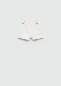 Short Sailor Blanco Talla 97 Niñas Mango