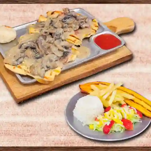 Pechuga en Champiñón