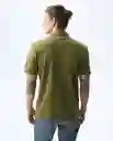 Camiseta Hombre Verde Talla M 801G002_VER180527 Americanino