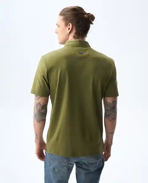 Camiseta Hombre Verde Talla M 801G002_VER180527 Americanino