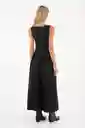 Vestido Largo Luna Negro Talla 00 XS