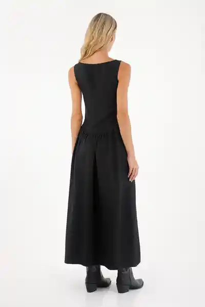 Vestido Largo Luna Negro Talla 00 XS