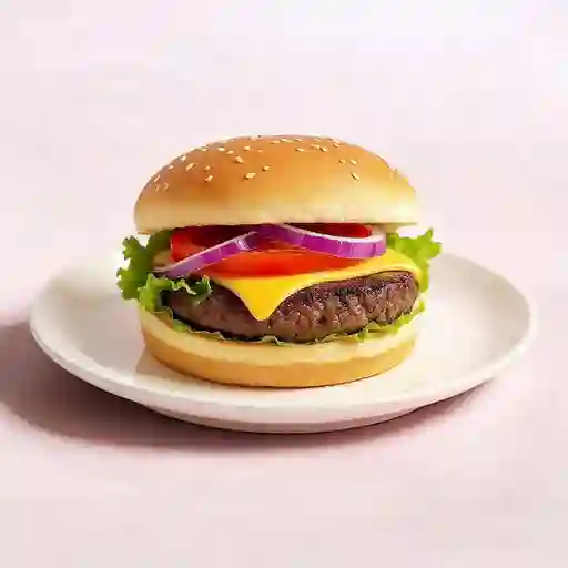 Clásica hamburguesa