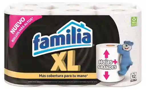 Familia Papel Doble Hoja Rollo XL