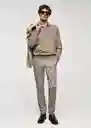 Pantalón Brest Ceniza Talla 38 Hombre Mango