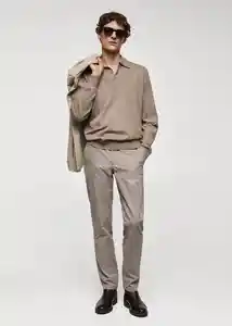 Pantalón Brest Ceniza Talla 38 Hombre Mango