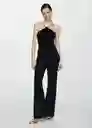 Top Angelina Negro Talla S Mujer Mango