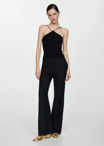 Top Angelina Negro Talla S Mujer Mango