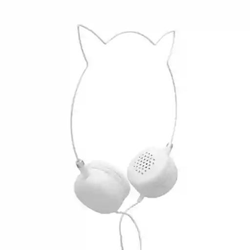 Miniso Audífonos de Diadema en Forma de Orejas de Gato Blanco