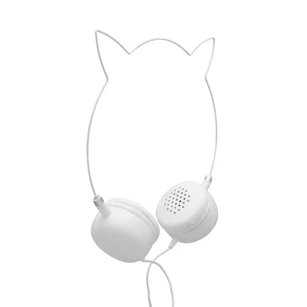 Miniso Audífonos de Diadema en Forma de Orejas de Gato Blanco