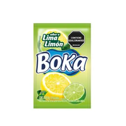 Boka Mezcla Polvo Bebida Artificial Lima Limón