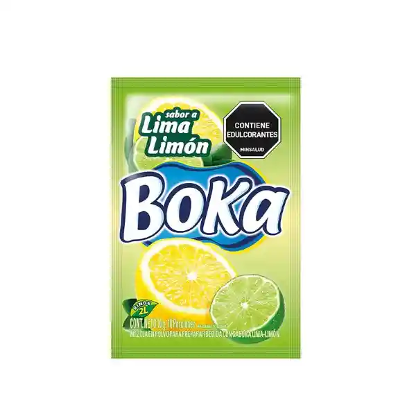 Boka Mezcla Polvo Bebida Artificial Lima Limón
