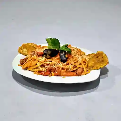 Espaguetis con Camarón