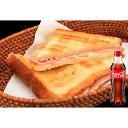 Combo Sándwich Jamón&Queso +Cocacola Orig 400ml