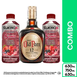 Combo Old Parr 12 Años 750 mL + Suerox Frutos Rojos