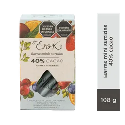 Evok Barras de Chocolate Mini Sabores