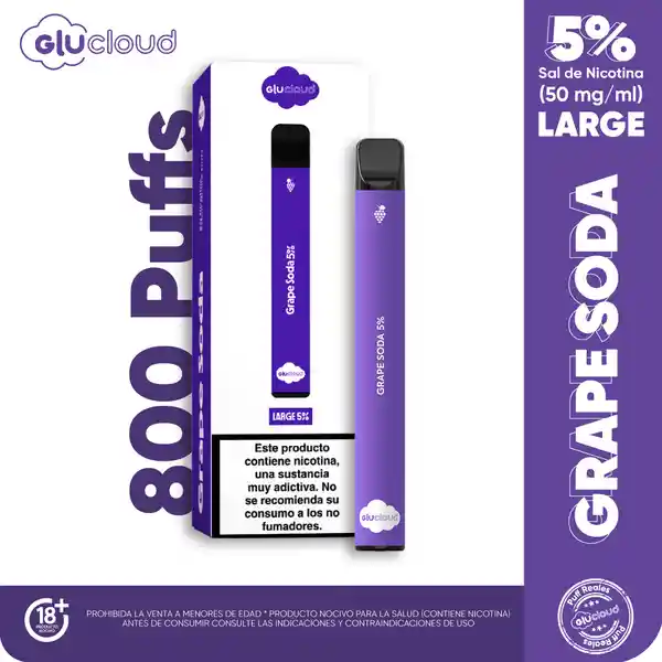 Glucloud Vaporizador Large Grape Soda