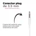 Miniso Audífonos de Cable de Moda Blanco 1.2 m E156