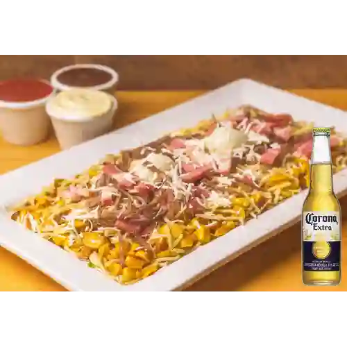 Combo Mazorcada c/ Carne&Tocineta + Corona Bot. 355ml