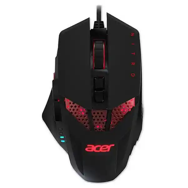 Acer Mouse Alámbrico Nitro Gamer Color Negro con Rojo