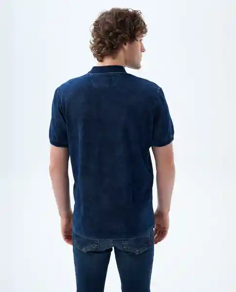 Camiseta Hombre Color Azul Talla M 809F020 Americanino