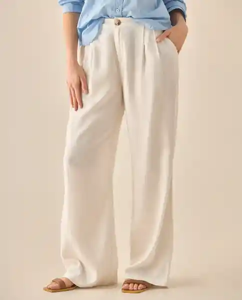 Pantalón Crudo Novia Claro Talla 8 433G015 Esprit
