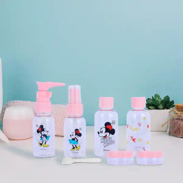 Kit de Botellas de Viaje Mickey Mouse Disney Miniso